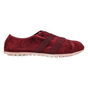 Ionic Epic Rover Shoes Mens Maroon Velvet Fabric Slip On Lightweight Size 8.5